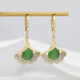 Boucles D'oreilles Ginkgo Uniques Et Élégantes