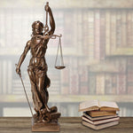 Décoration de la statue de la déesse de la justice