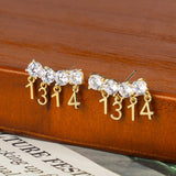 Boucles d'oreilles simples pour toujours de la Saint-Valentin