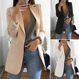 Revers Slim Fit Cardigan Blazer élégant