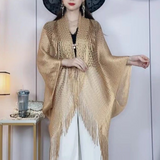 Châle à Franges Avec Crème Solaire