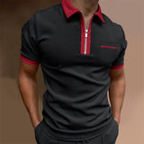 T-shirt business avec zip pour homme