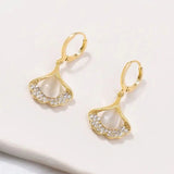 Boucles D'oreilles Ginkgo Uniques Et Élégantes