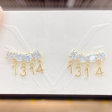 Boucles d'oreilles simples pour toujours de la Saint-Valentin