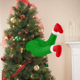 Décoration de jambes de Père Noël