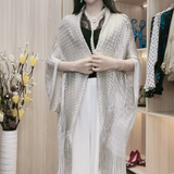 Châle à Franges Avec Crème Solaire