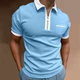 T-shirt business avec zip pour homme