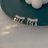 Boucles d'oreilles simples pour toujours de la Saint-Valentin