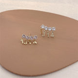 Boucles d'oreilles simples pour toujours de la Saint-Valentin