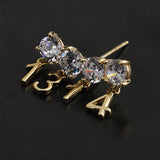 Boucles d'oreilles simples pour toujours de la Saint-Valentin