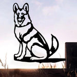 Chiot de Silhouette de Chien en Métal