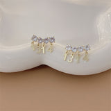 Boucles d'oreilles simples pour toujours de la Saint-Valentin