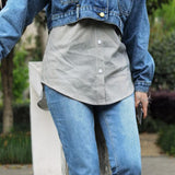 Nouvelle jupe taille haute - extension chemise