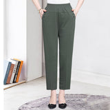 Pantalon Court Taille Haute