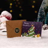 Cartes de Noël dorées