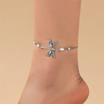 Bracelet de cheville femme libellule insecte