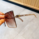 Lunettes de Soleil à Larges Branches