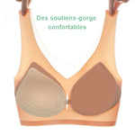Soutien-gorge confort en soie glacée ultra-mince grande taille pour femmes