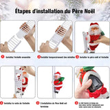 Père Noël grimpant électrique