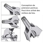 Tondeuse à poils de nez en acier inoxydable Safe Touch