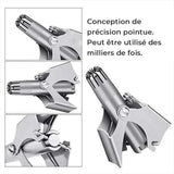 Tondeuse à poils de nez en acier inoxydable Safe Touch