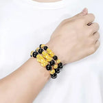 Bracelet d'obsidienne Pi Xiu 3D