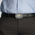 boucle de ceinture en alliage de chapeau de cowboy