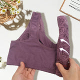 Sous-vêtement en dentelle unie avec fermeture éclair sur le devant