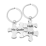 Jeu de porte-clés puzzle pour couple