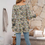 Haut Tunique à Manches Bouffantes