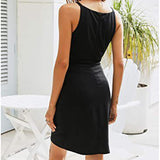 Robe de soirée mince sans manches sexy