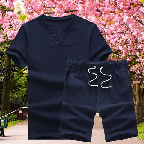 Ensemble de t-shirts en lin décontractés et amples