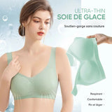 Soutien-gorge sans couture ultra-fin en soie glacée