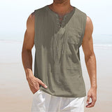 Gilet homme uni avec cordon de serrage