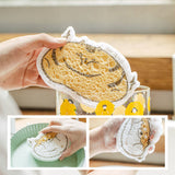 Lingette éponge en pâte de bois comprimée