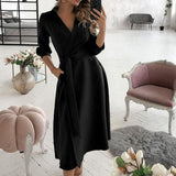 Robe imprimée col V