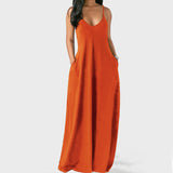 Robe à poche oblique unie