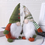 Figurine Elfe de Noël Vert Vieil Homme Sans Visage