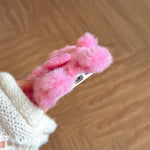 Langue drôle qui sort étui de téléphone portable en peluche pour iPhone