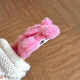 Langue drôle qui sort étui de téléphone portable en peluche pour iPhone