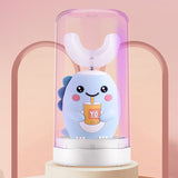 Brosse à dents électrique en forme de U à 360°