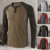 T-shirt décontracté à manches longues pour hommes