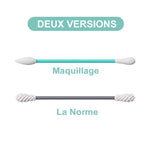 Coton-tige réutilisable pour le nettoyage et le maquillage des oreilles