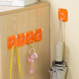 Multifonctionnel transparent 6 crochets