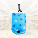 Sac d'épicerie pliable et réutilisable avec porte-clés