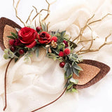 Bandeau de costume en bois de cerf