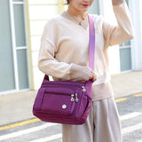 Sac à bandoulière multi-compartiments étanche antivol décontracté pour femme