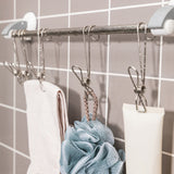 Clip longue queue en métal en acier inoxydable (6 pièces/ensemble)