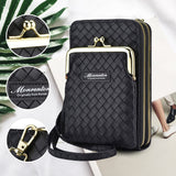 Mini sac à bandoulière simple avec double fermeture à glissière