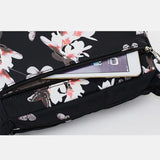 Sac à main à bandoulière en nylon multi-poches pour femme